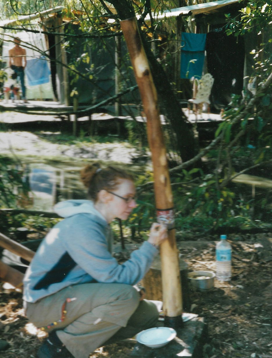 Making a didgeridoo