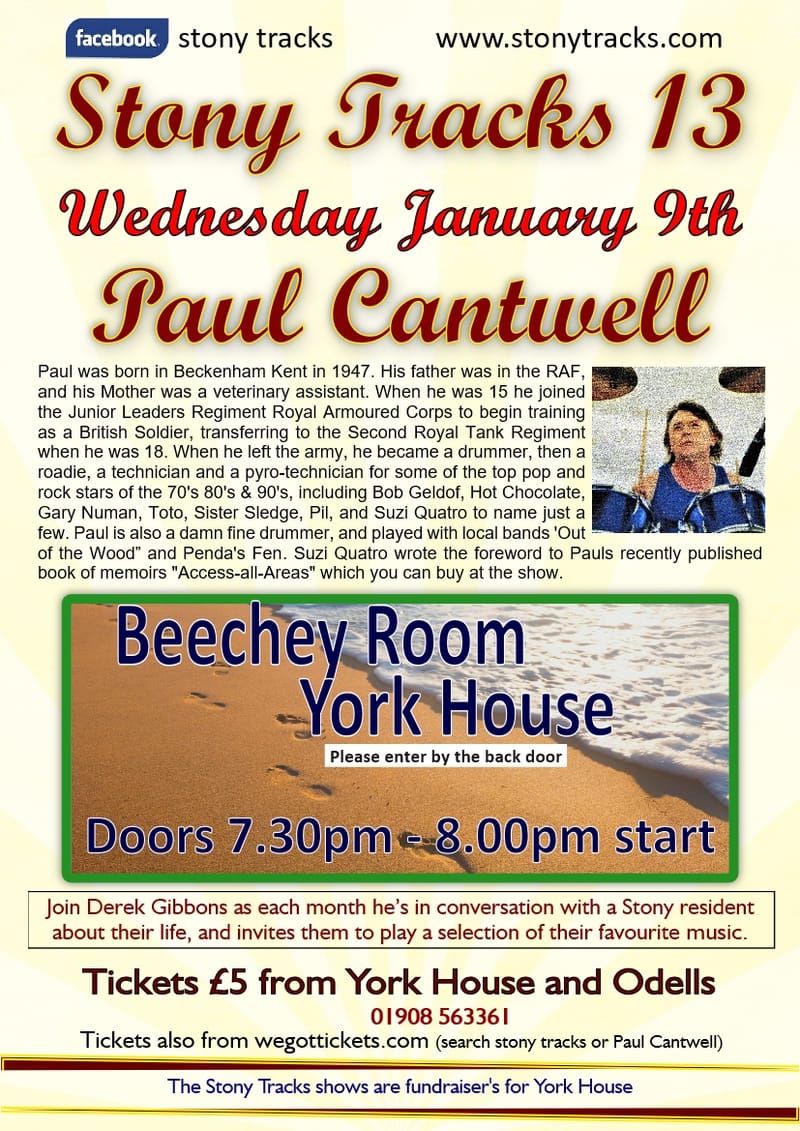 Stony Tracks 13 - January 9th - Paul Cantwell