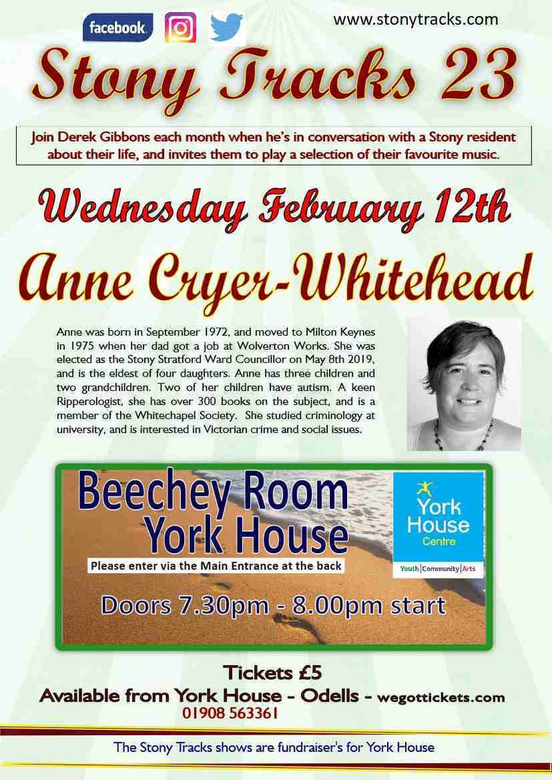 Stony Tracks 23 - February 12th - Anne Cryer-Whitehead