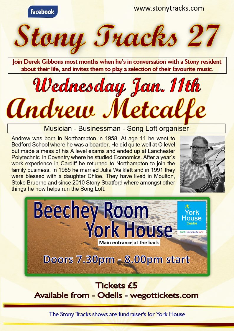 Stony Tracks 27 - Wednesday January 11th