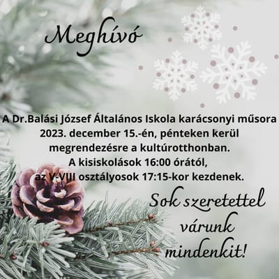 Invitație - SERBARE DE CRĂCIUN