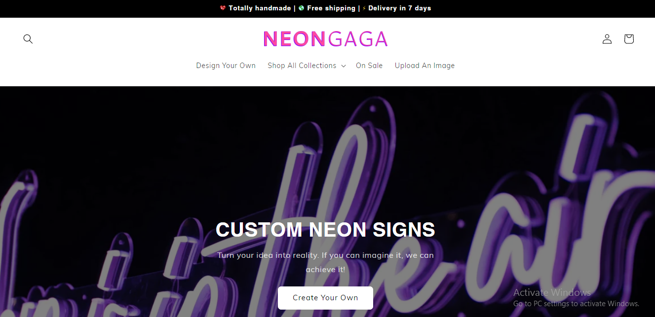 Neongaga Store Design Project