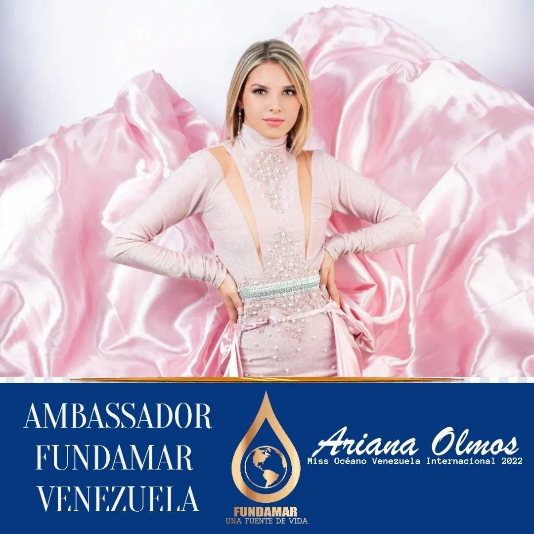 Ariana Olmos Miss Océano Venezuela Internacional 2022, en su voluntariado social con FUNDAMAR.