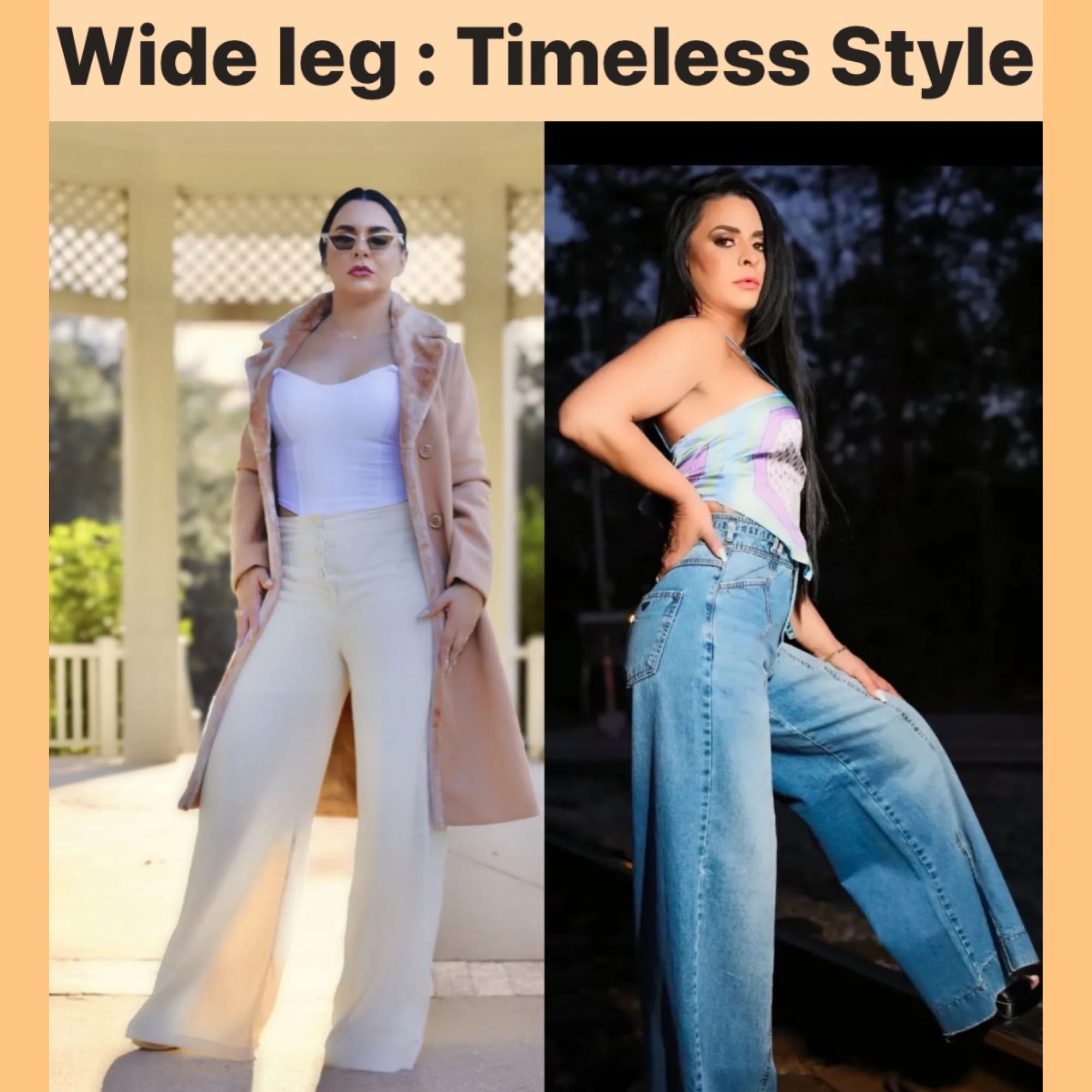 Wide Leg pants. "Timeless Style"