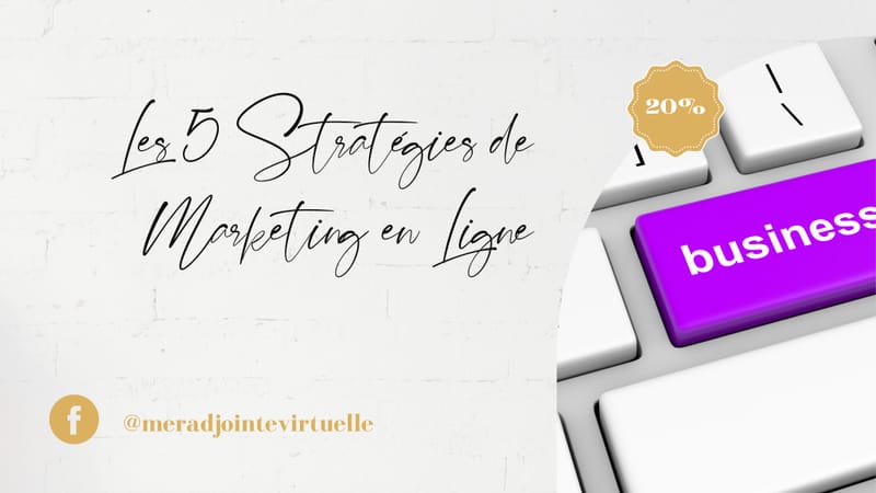 Les 5 stratégies de marketing en ligne
