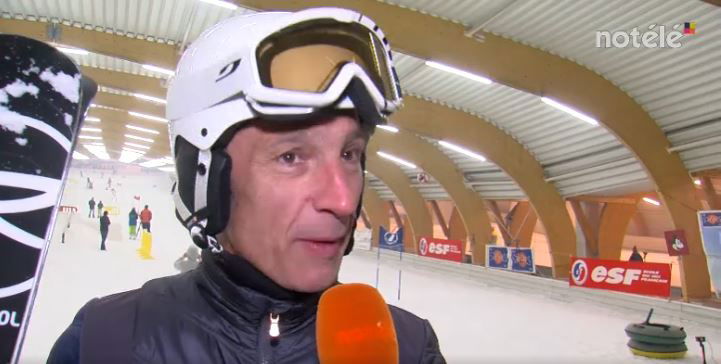 Franck Piccard et Justine Henin à l’Ice Mountain, No Télé, 15 novembre 2015