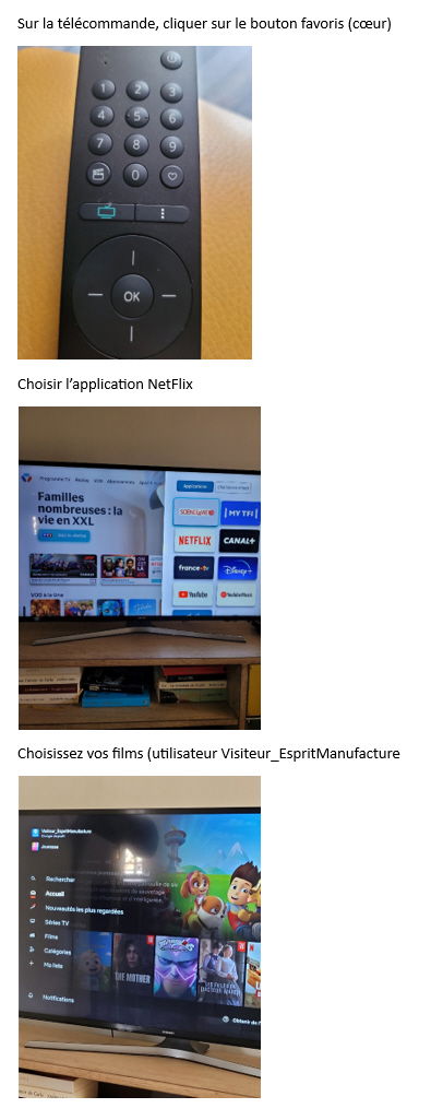 Access to a NetFlix subscription