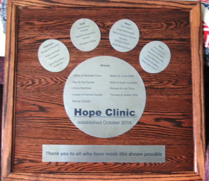 Custom Paw Print Plaque