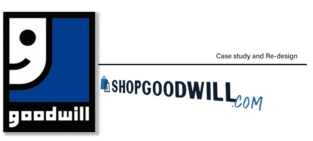 Goodwill - Shopping experience and main page /  Navigation and Sitemap. - Path to Discovery