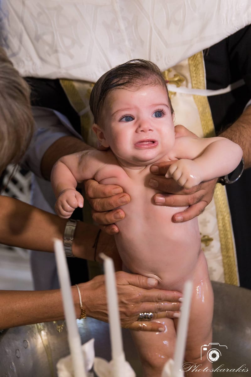 A Day of Grace: Η Βάπτιση της Βεατρίκης | White and Blue Weddings