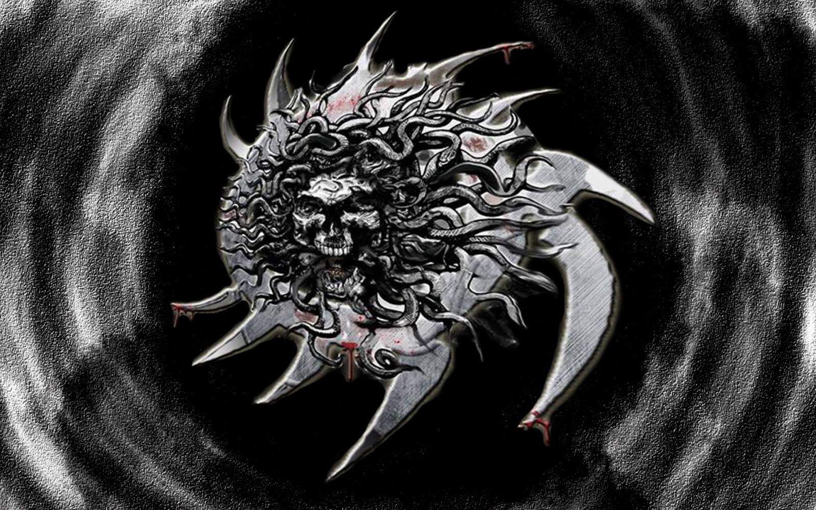 Krushya "torture wheel" logo