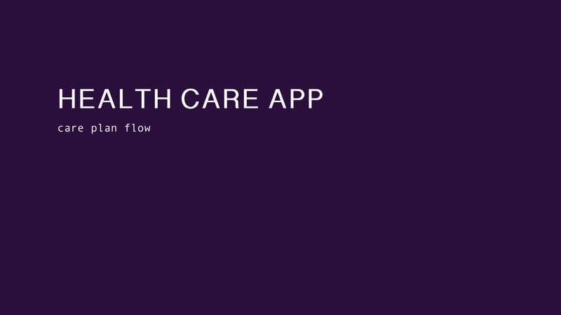 Health care app