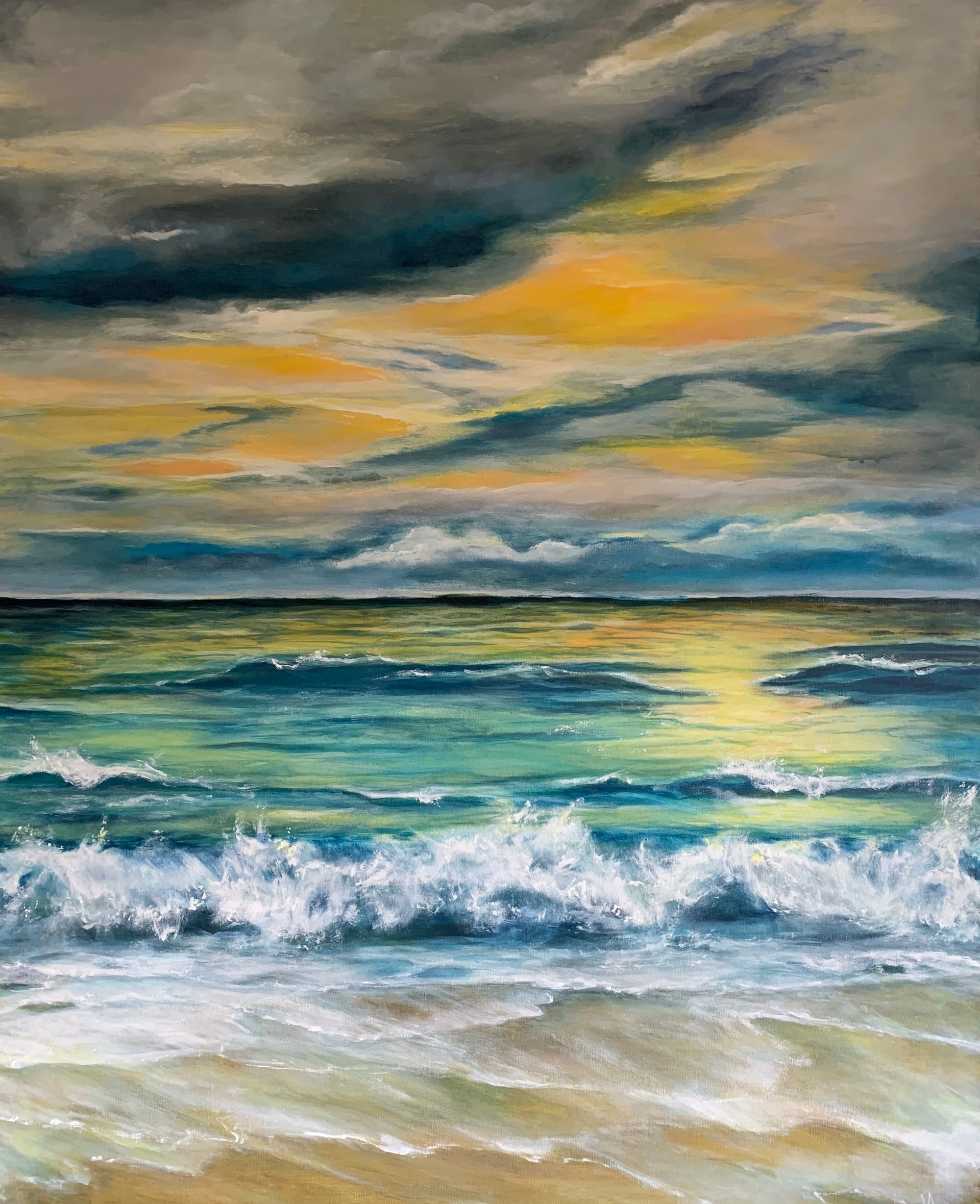 The surf of the sea 90 x 130 SOLD