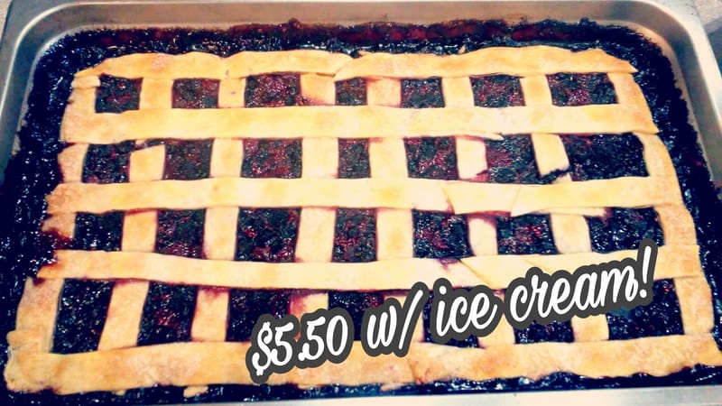 3 Berry Cobbler w/ Ice cream