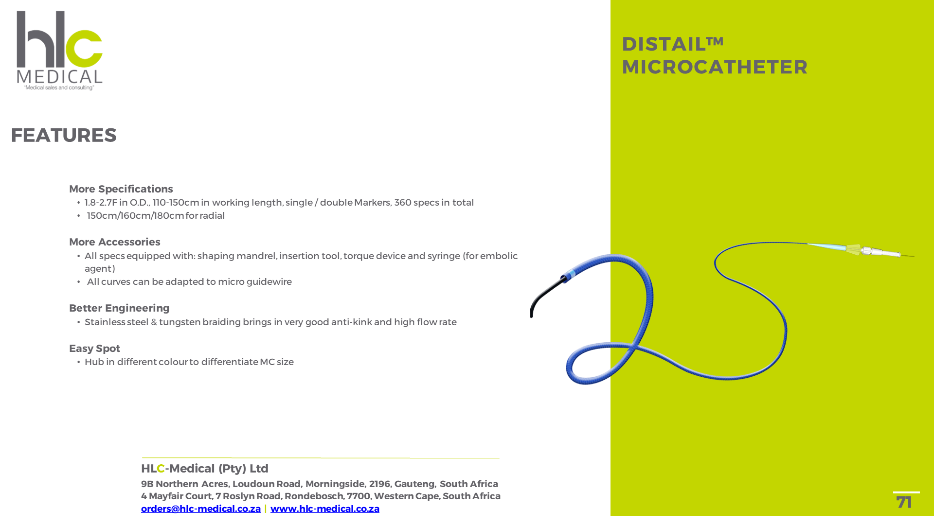 Speciality Catheters