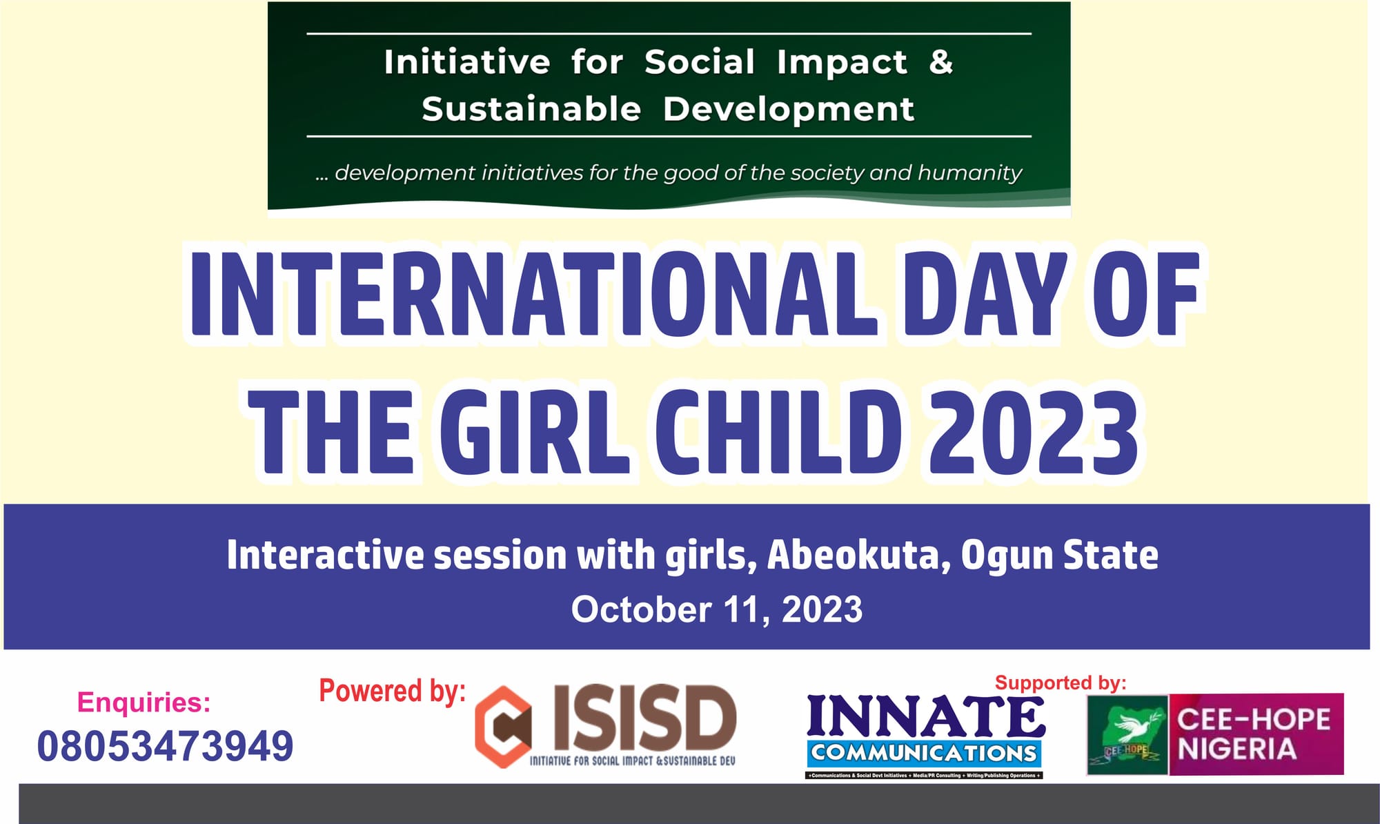 International Girls' Day 2023