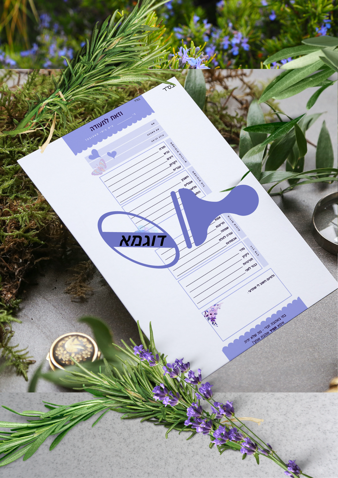 חוברת הדרכה ליצירת תעודה מעודדת