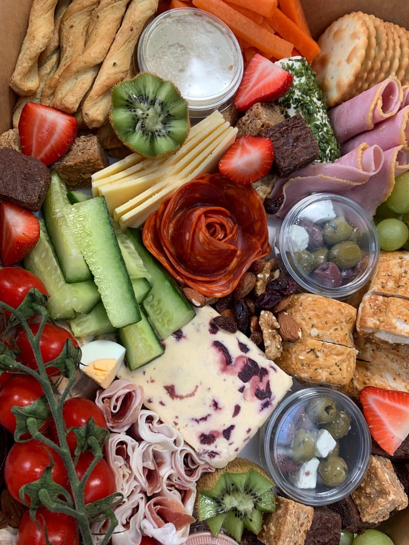 the graze table | laura fox catering | selby, north... Grazing tables, Boxes and Children's party catering in High Wyc...