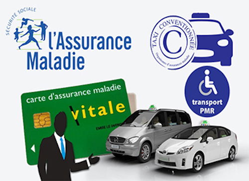 TAXIS CONVENTIONNES CPAM ET TOUTES CAISSES.