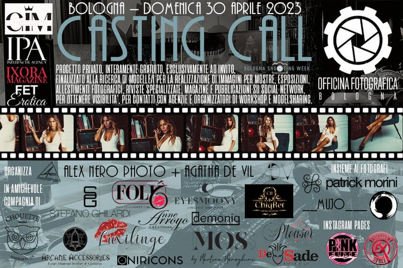 CASTING CALL Bologna 30 aprile 2023