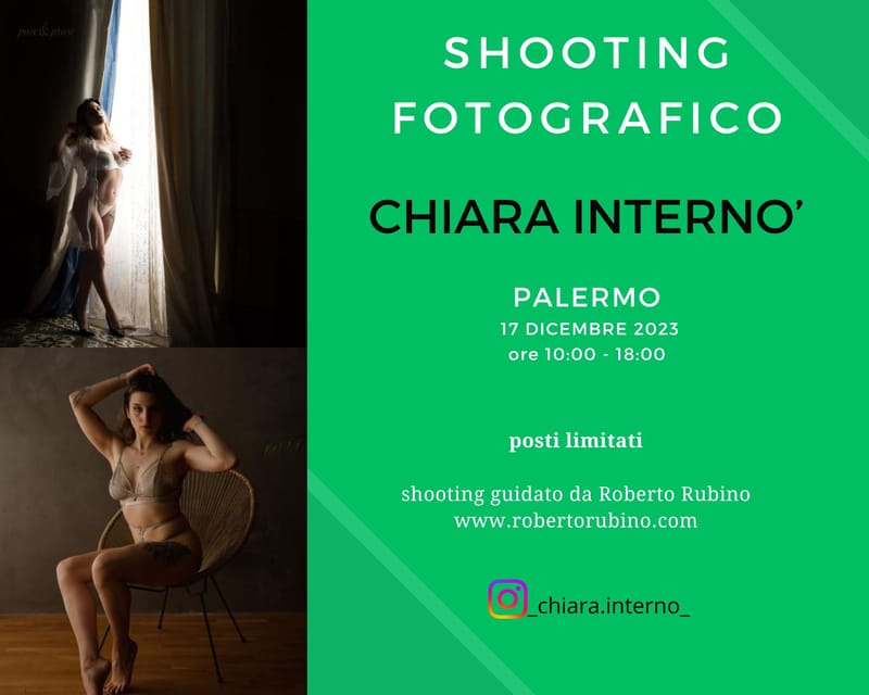 PALERMO - Shooting con Chiara Internò