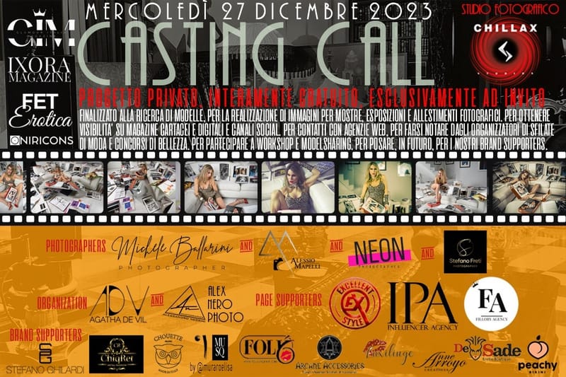 CASTING CALL MILANO 27 DICEMBRE 2023