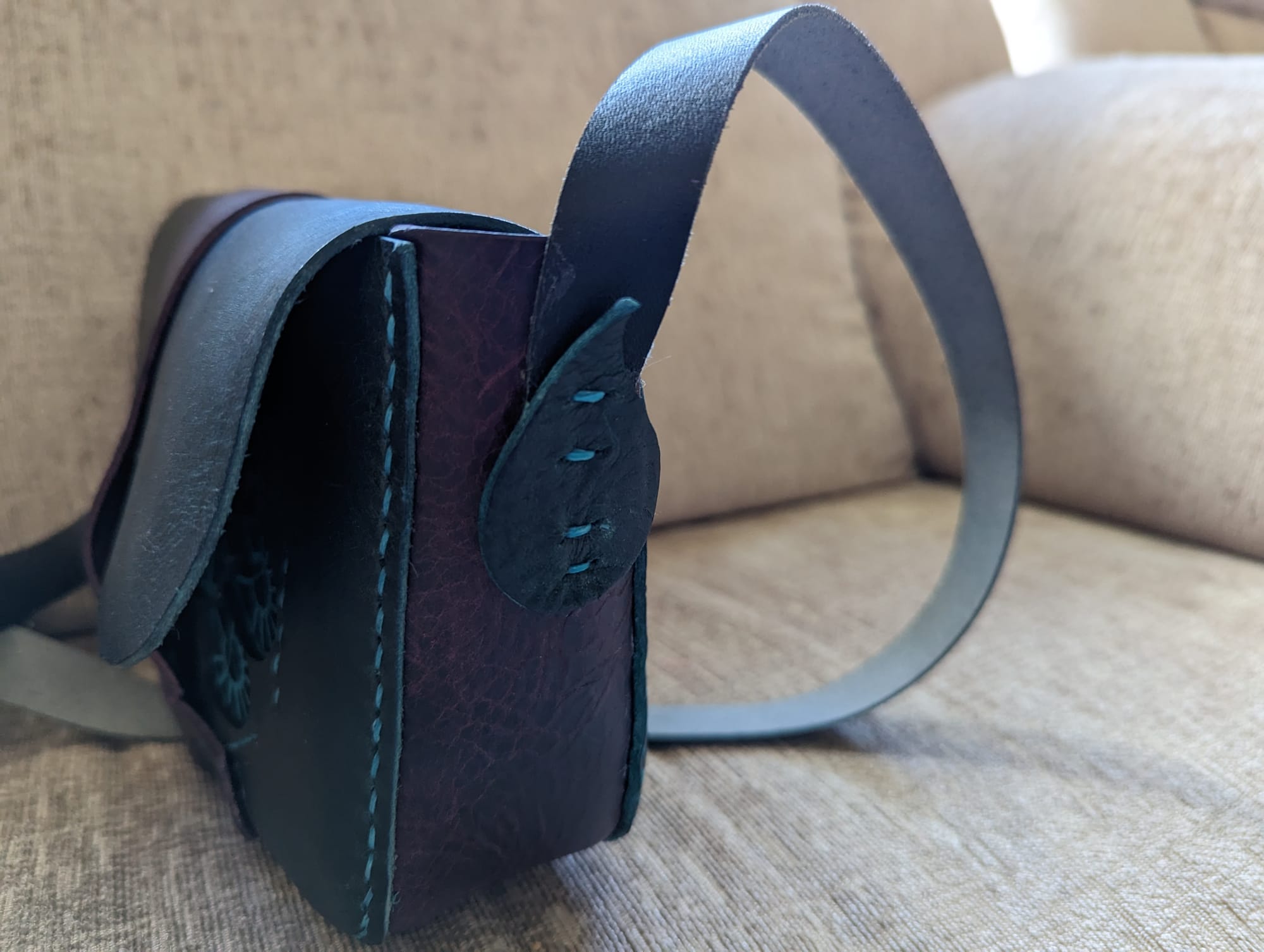 Day of the Dead bespoke leather Handbag