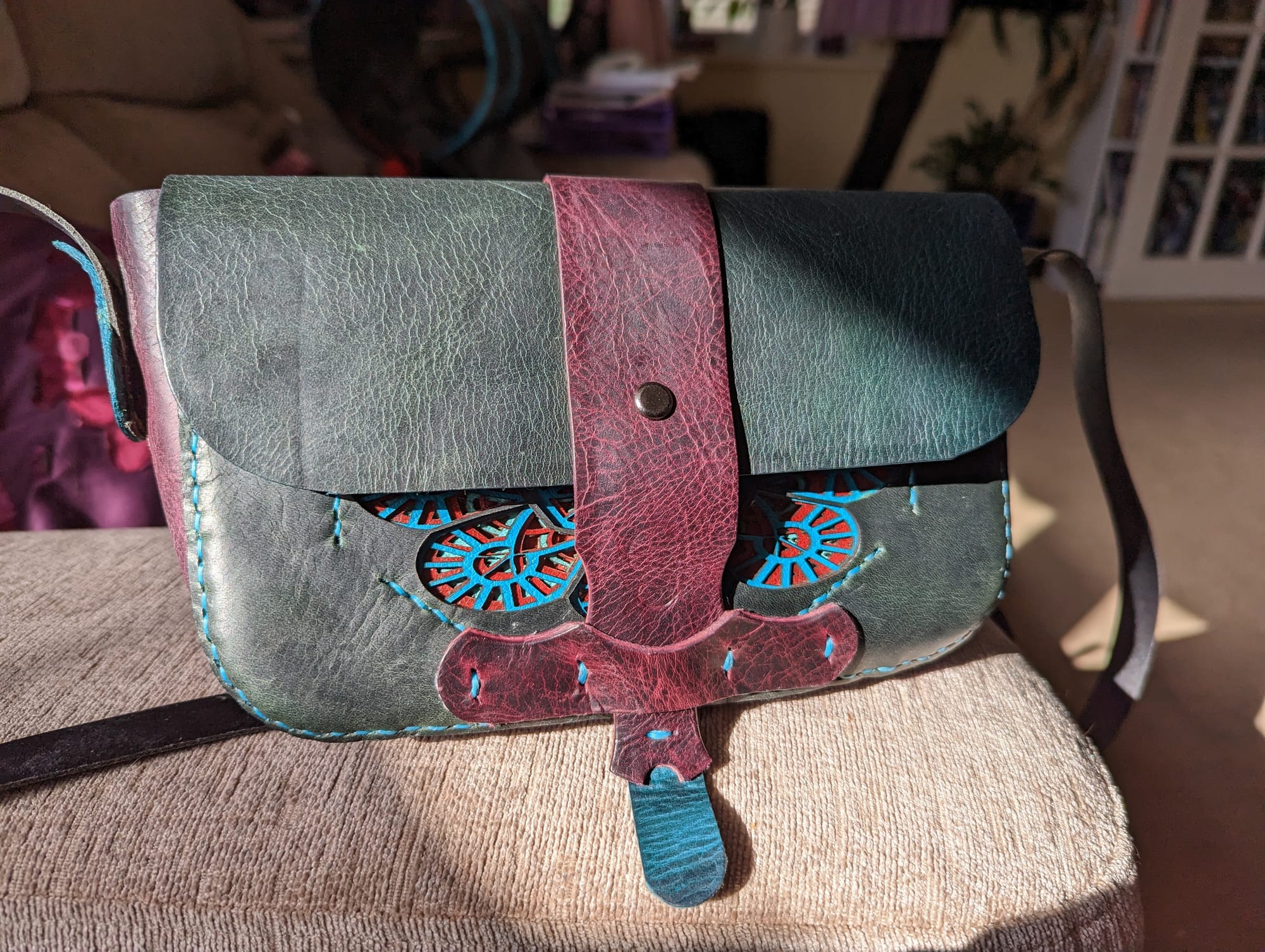 Day of the Dead bespoke leather Handbag