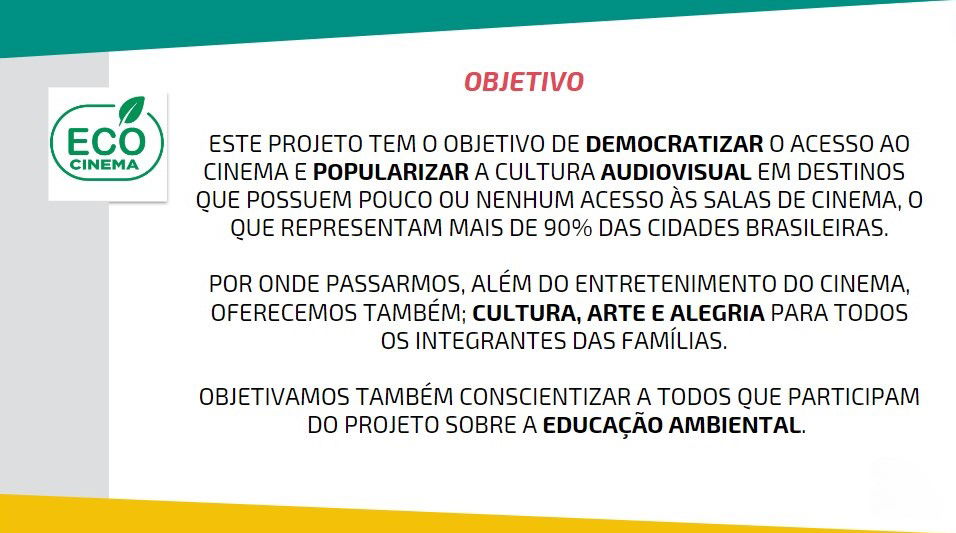 Cinema Itinerante Sustentável