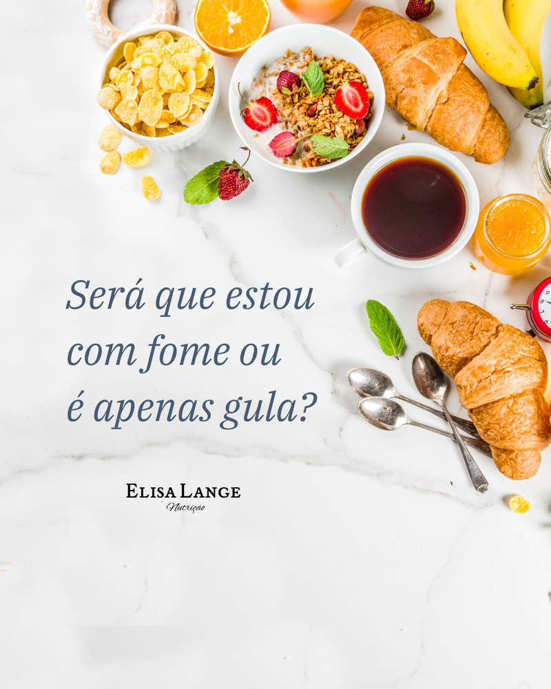 Será que estou com fome ou é apenas gula?