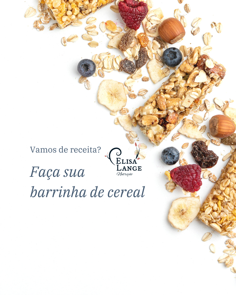 Faça sua barrinha de cereal