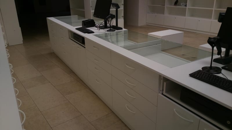 Interiér prodejny zdravotnických potřeb Přerov