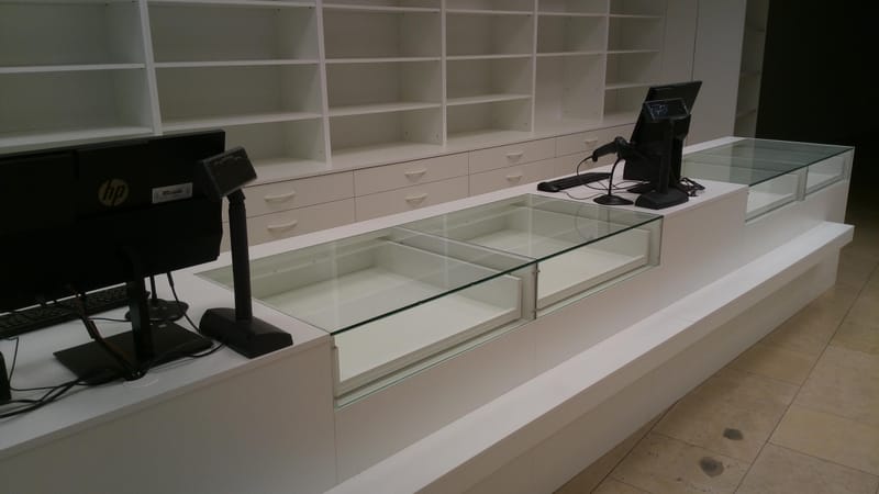 Interiér prodejny zdravotnických potřeb Přerov