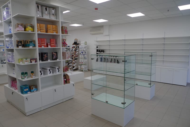 Interiér prodejny zdravotnických potřeb Ostrava