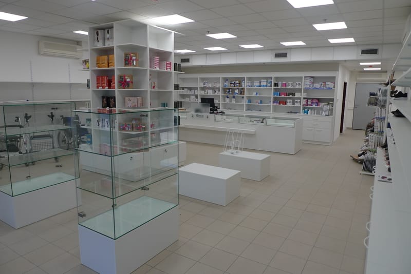 Interiér prodejny zdravotnických potřeb Ostrava
