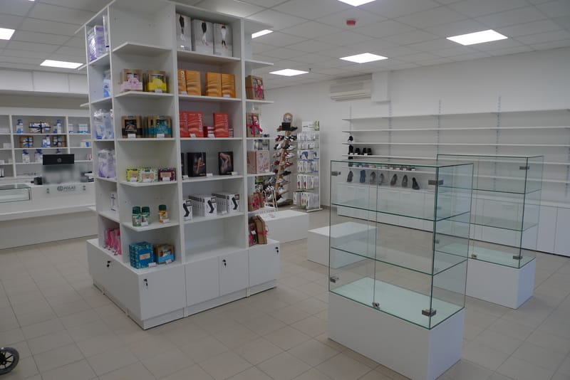Interiér prodejny zdravotnických potřeb Ostrava