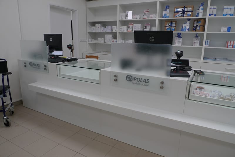 Interiér prodejny zdravotnických potřeb Ostrava