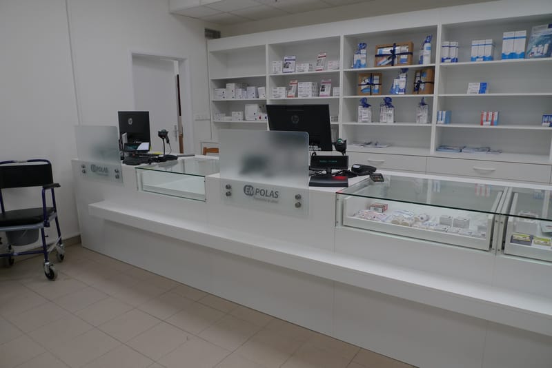 Interiér prodejny zdravotnických potřeb Ostrava