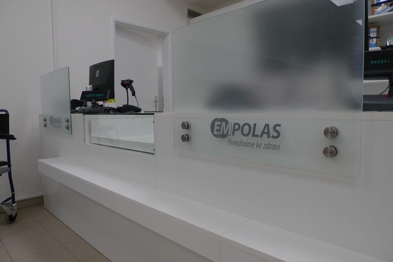 Interiér prodejny zdravotnických potřeb Ostrava