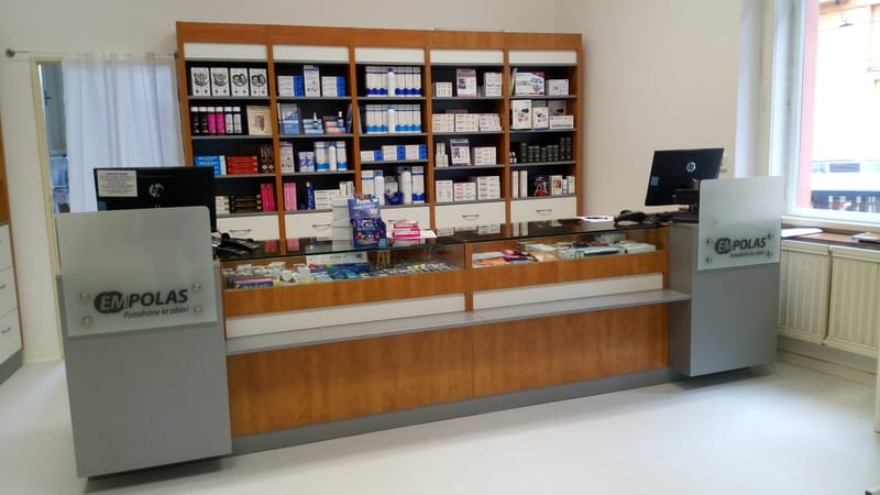 Interiér prodejny zdravotnických potřeb  Brno