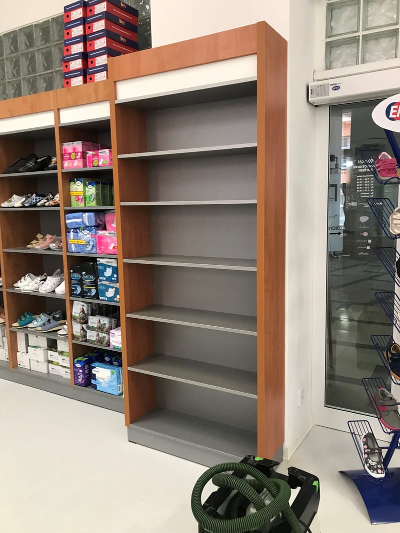 Interiér prodejny zdravotnických potřeb  Brno