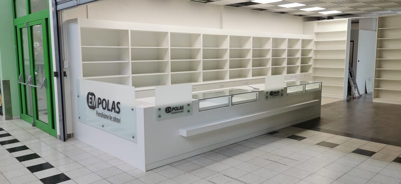 Interiér prodejny zdravotnických potřeb  Olomouc