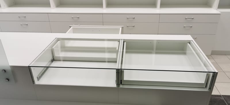 Interiér prodejny zdravotnických potřeb  Olomouc