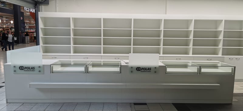 Interiér prodejny zdravotnických potřeb  Olomouc