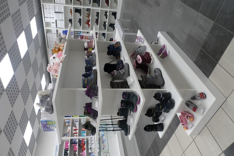 Interiér prodejny zdravotnických potřeb  Olomouc