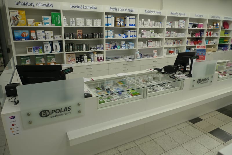 Interiér prodejny zdravotnických potřeb  Olomouc