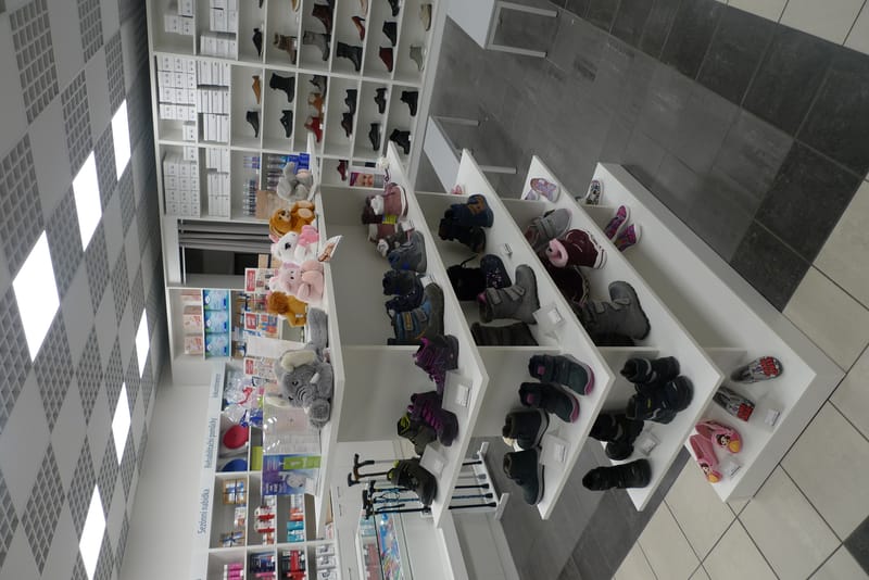 Interiér prodejny zdravotnických potřeb  Olomouc