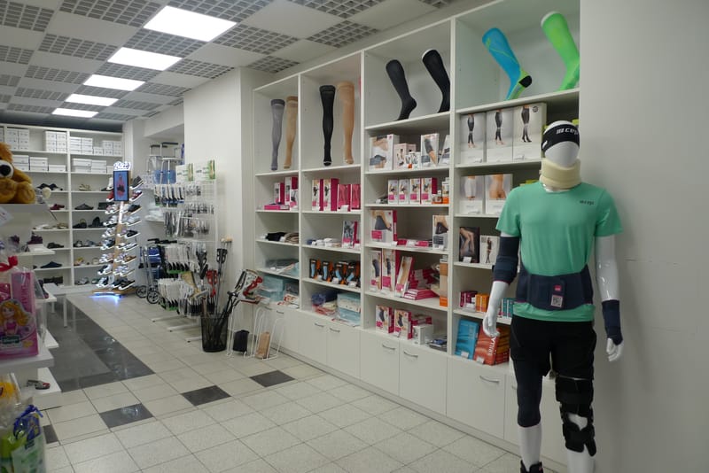 Interiér prodejny zdravotnických potřeb  Olomouc