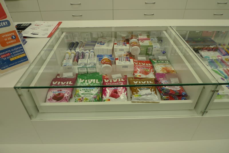 Interiér prodejny zdravotnických potřeb  Olomouc