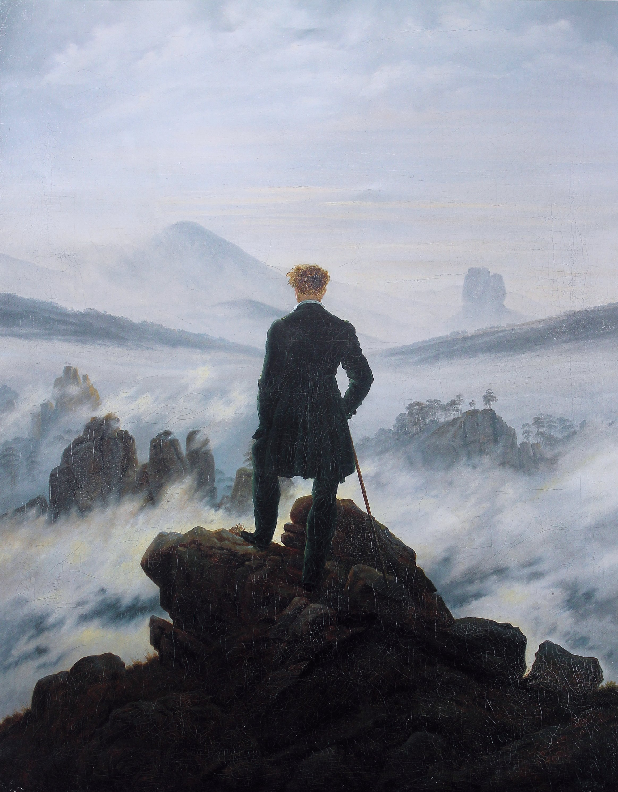 Caspar David Friedrich, Wanderer above the Sea of Fog. 1818.